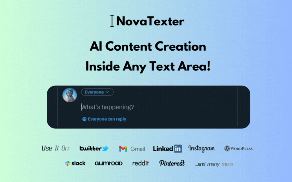 Introducing NovaTexter - Your AI-Powered Content Creation Assistant